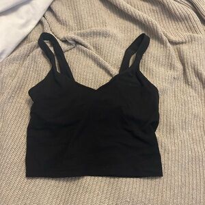 lululemon athletica Black Crop Top